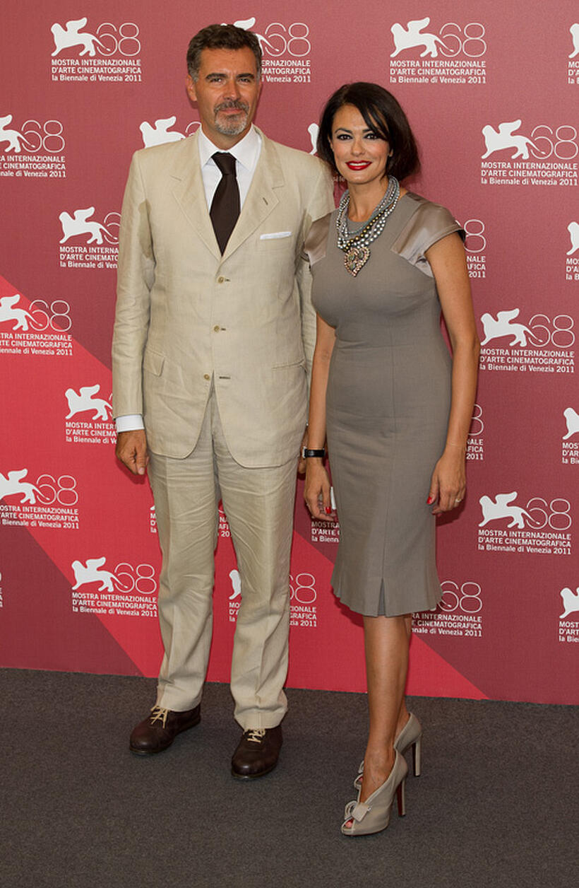 Maria Grazia Cucinotta and Guest at the photocall of "Il Maestro" during the 68th Venice International Film Festival.