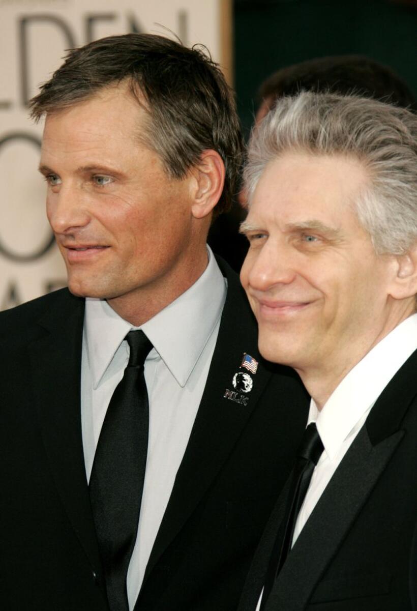 David Cronenberg and Viggo Mortensen at the 63rd Annual Golden Globe Awards.
