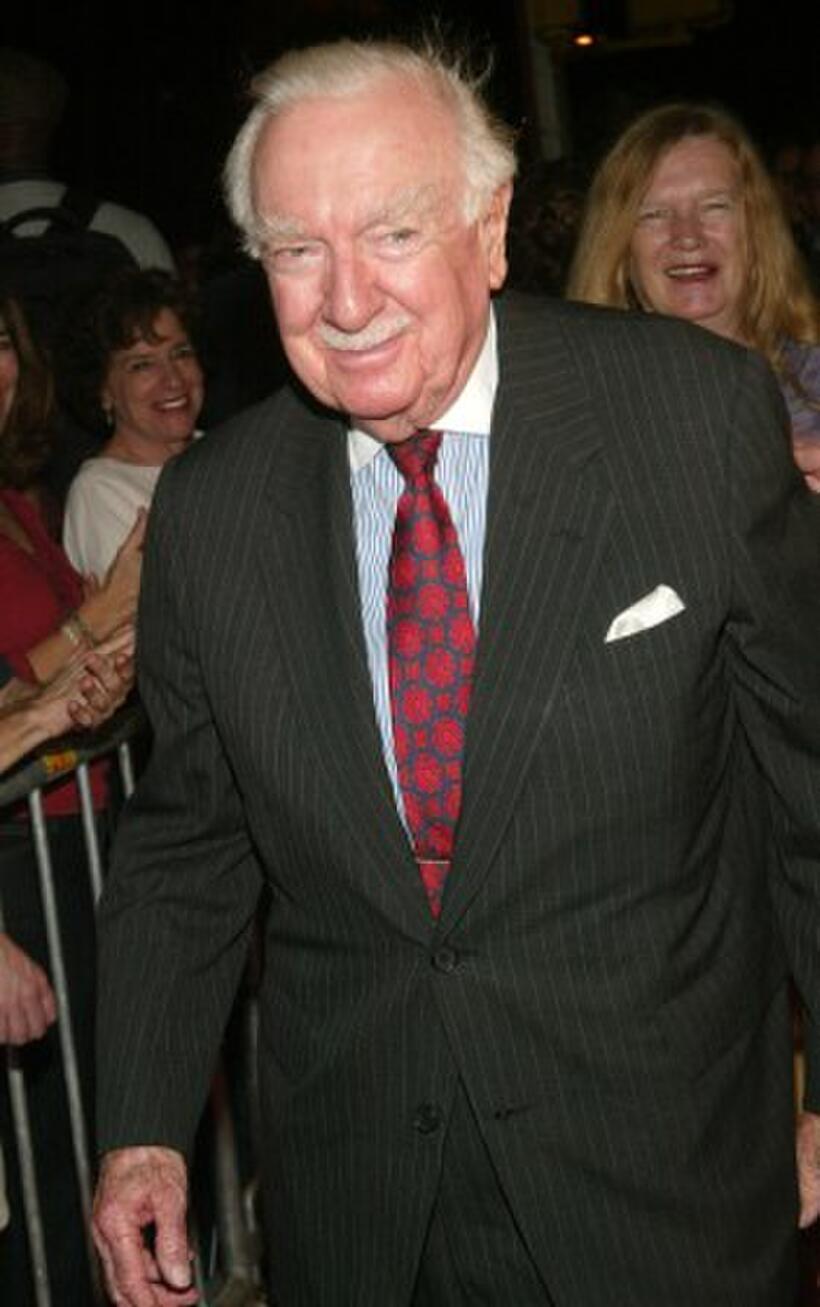 Walter Cronkite at the New York screening of "Master And Commander: The Far Side Of The World."