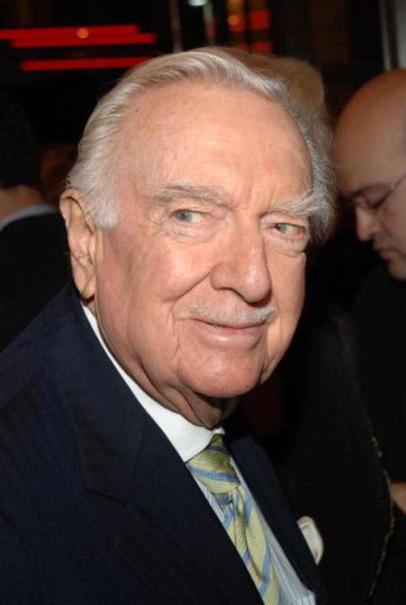Walter Cronkite at the New York opening of "Absurd Person Singular."