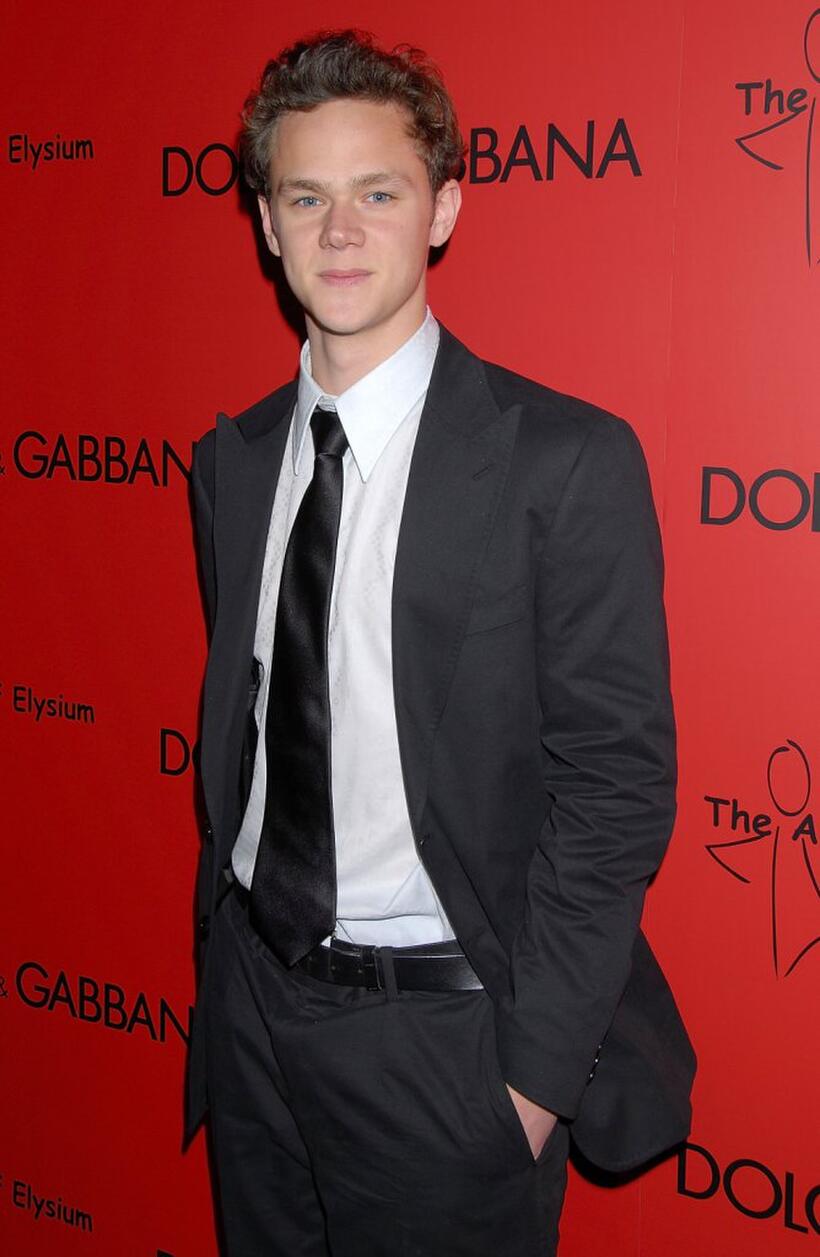Joseph Cross at the charity collaboration between fashion designers Dolce & Gabbana and actress Penelope Cruz to benefit The Art of Elysium.