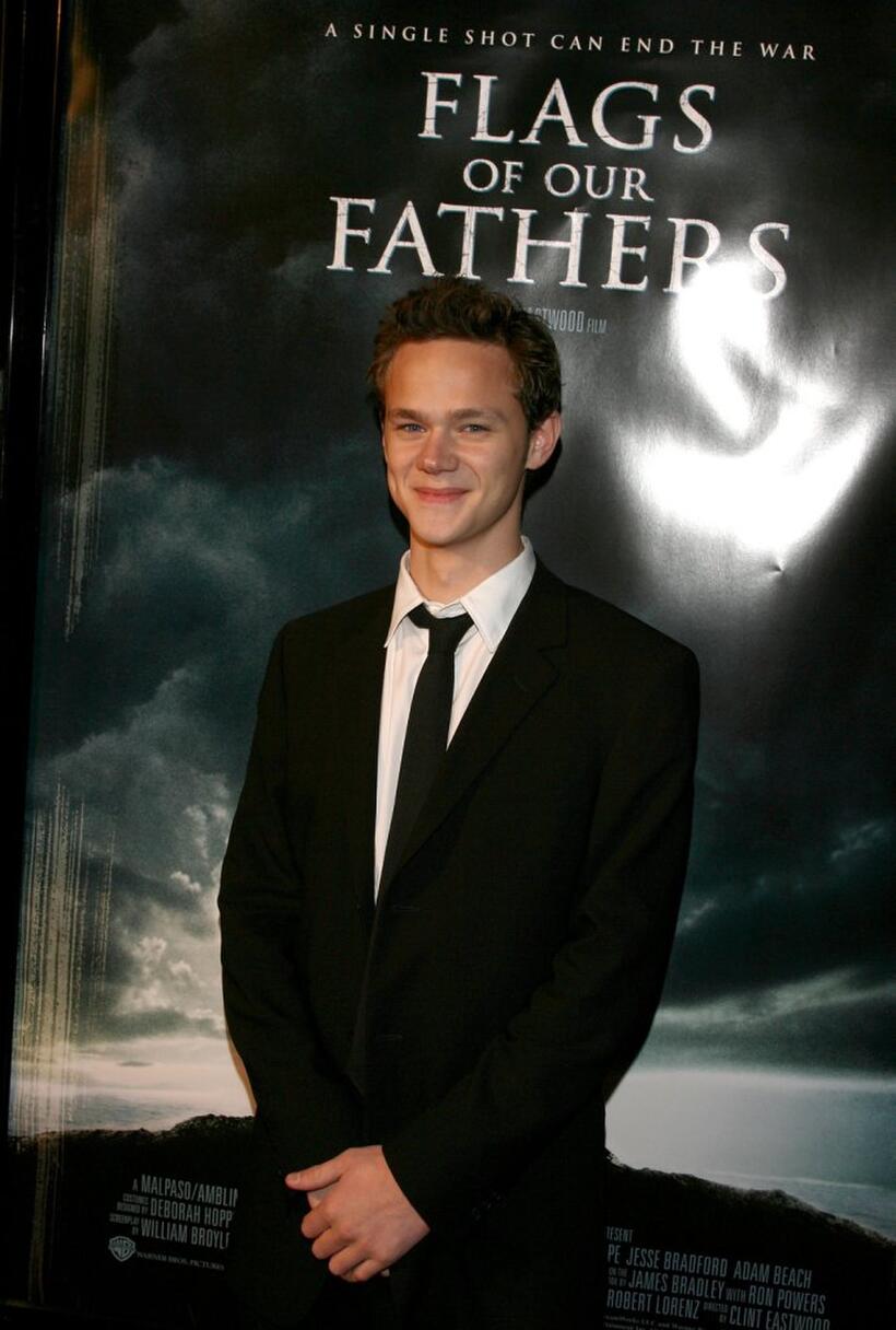 Joseph Cross at the premiere of "Flags Of Our Fathers."