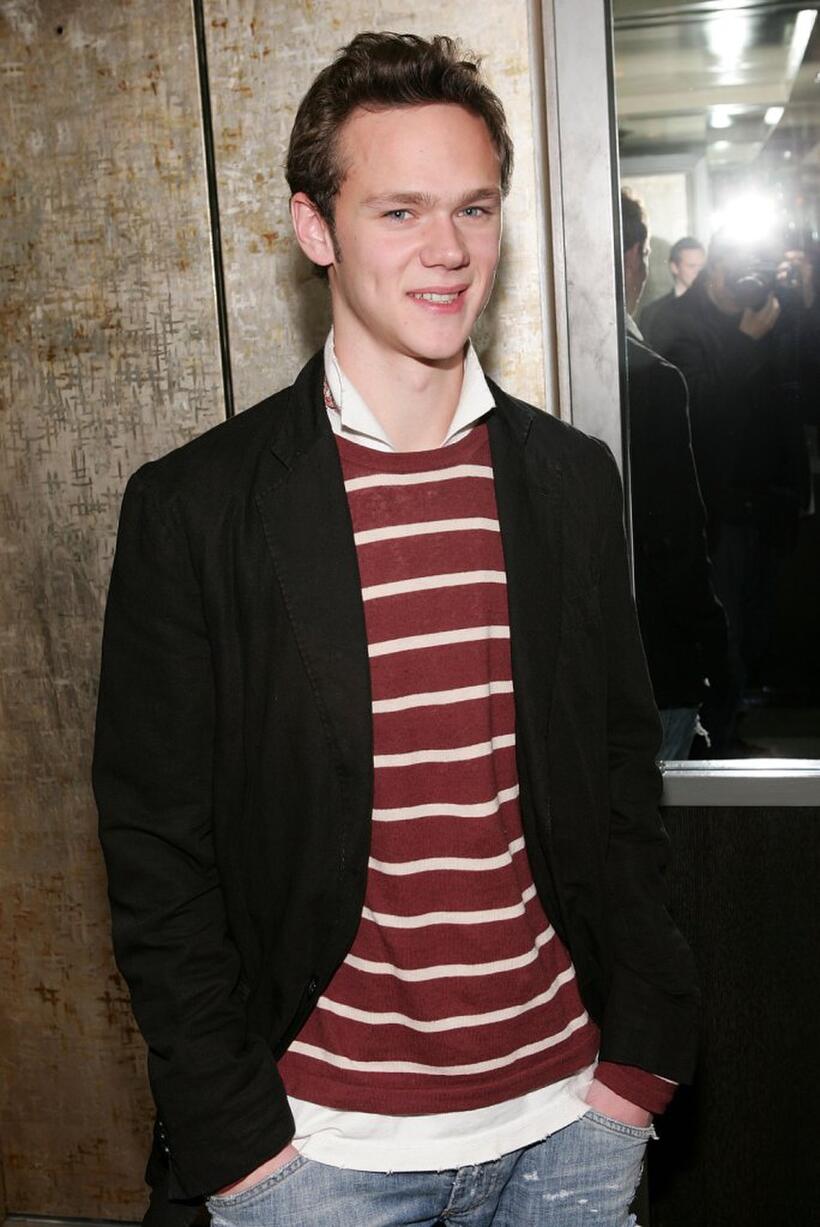 Joseph Cross at the Cinema Society and Zenith Watches screening of "Flags Of Our Fathers."
