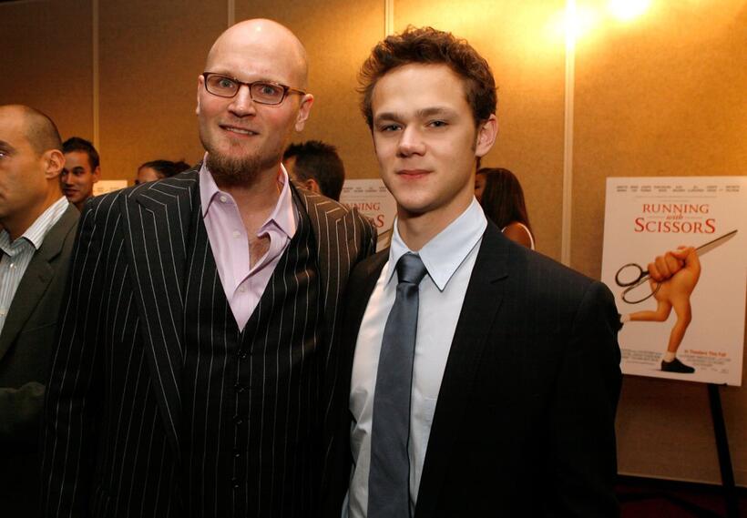 Augusten Burroughs and Joseph Cross at the world premiere of "Running With Scissors."