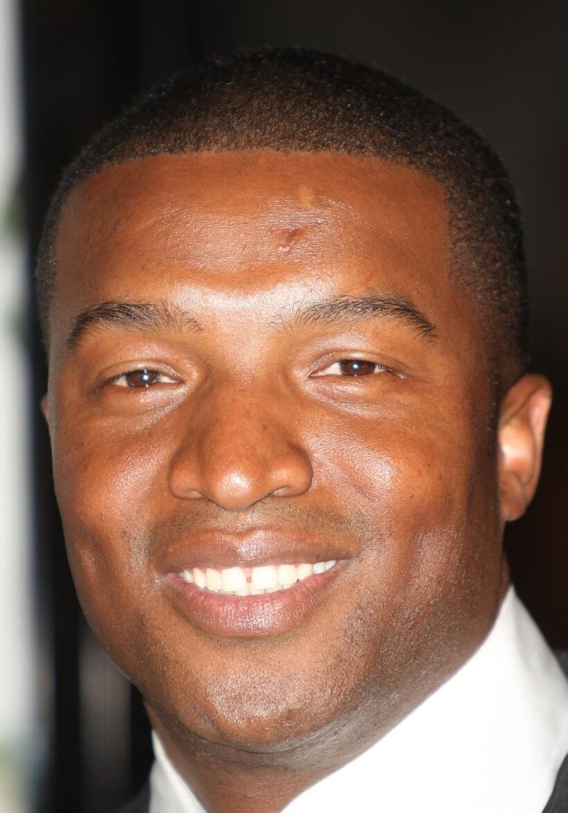 Roger R. Cross at the premiere of "Mad Money."