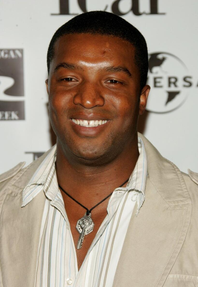 Roger R. Cross at the premiere of "Man of the Year."