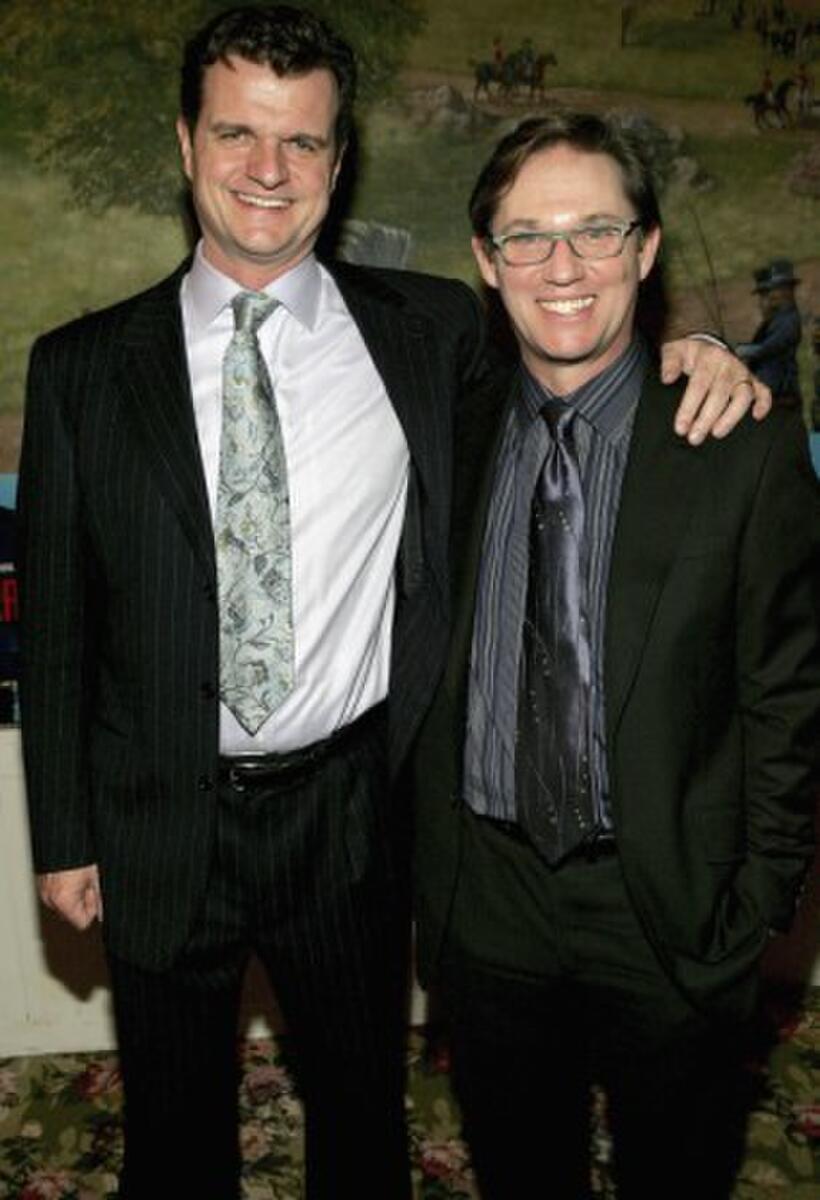 Michael Cumpsty and Richard Thomas at the New York opening night of "Democracy."