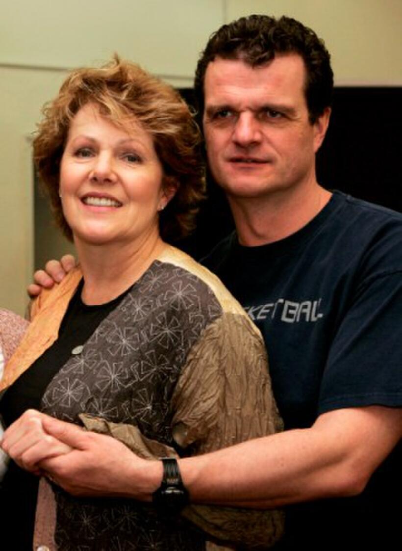 Lynn Redgrave and Michael Cumpsty on the set of "The Constant Wife."