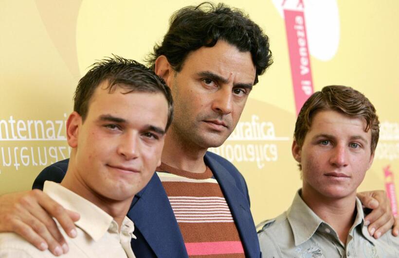 Filippo Pucillo, Vincenzo Amato and Francesco Casisa at the photocall of "Nuovomondo (Golden Door)" during the 63rd Venice International Film Festival.