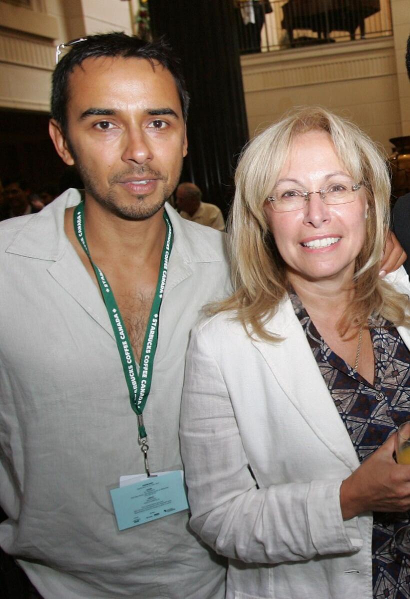 Damon D'Oliveira and Grace Davis at the Think film's TIFF Breakfast.