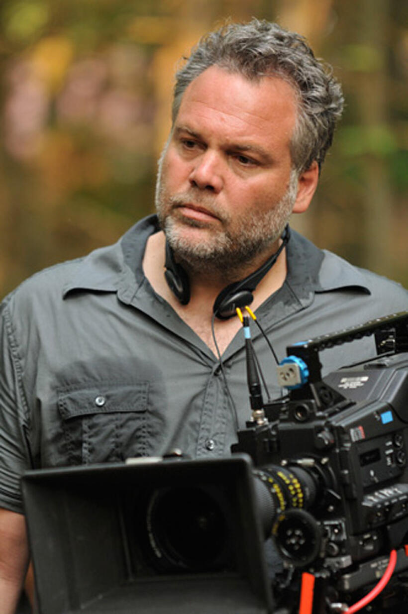 Director Vincent D'Onofrio on the set of "Don't Go In the Woods."