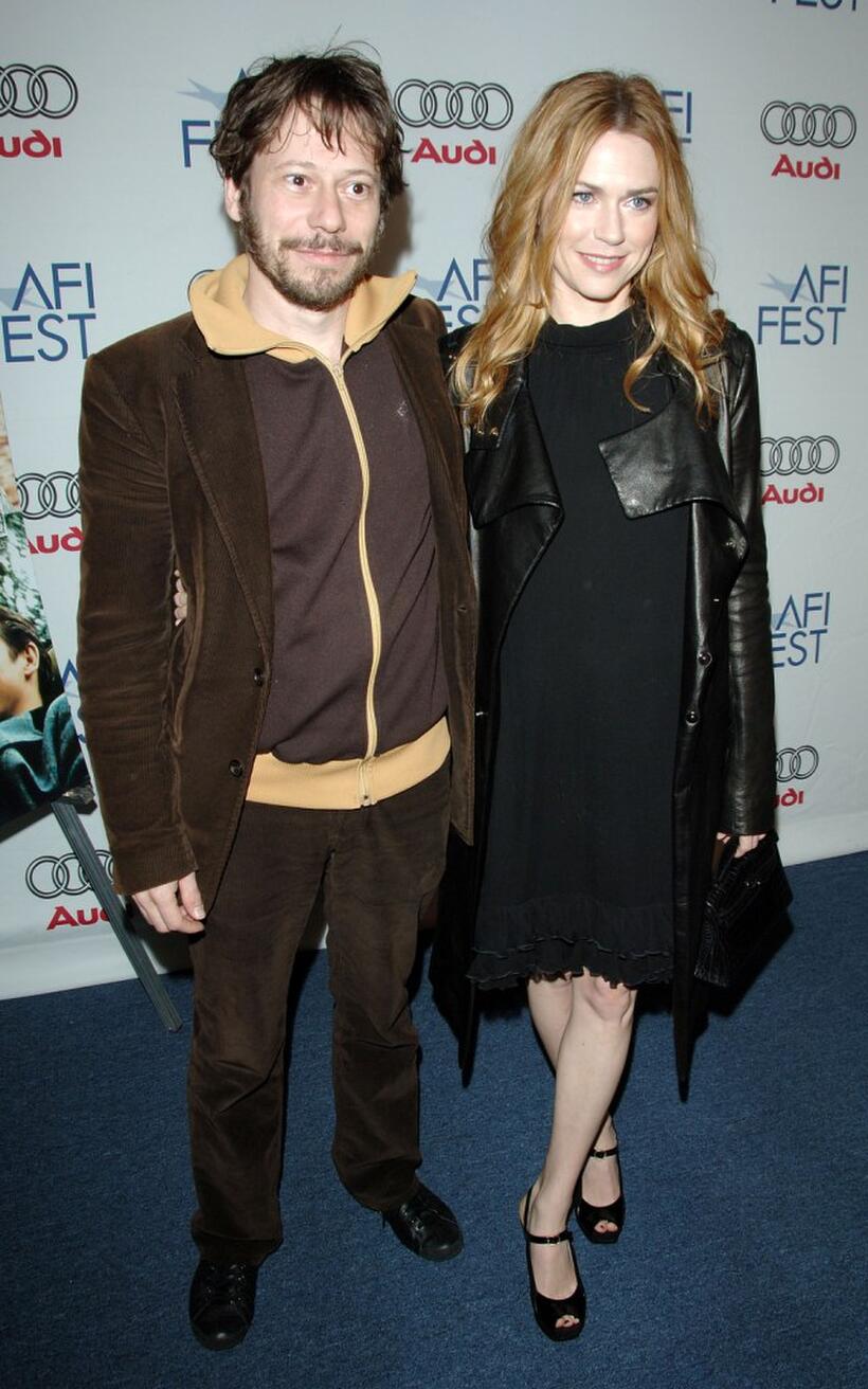 Mathieu Amalric and Marie-Josee Croze at the special screening of "Diving Bell And The Butterfly" during the AFI FEST 2007.