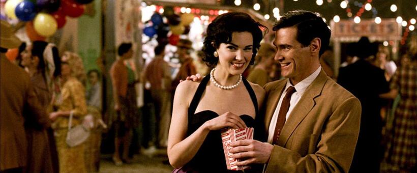 Laura Mennell as Janey Slater and Billy Crudup as Jon Osterman in "Watchmen: The IMAX Experience."