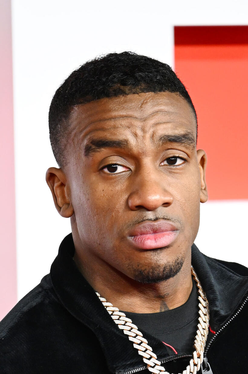 Bugzy Malone at the "Creed III" European premiere in London.