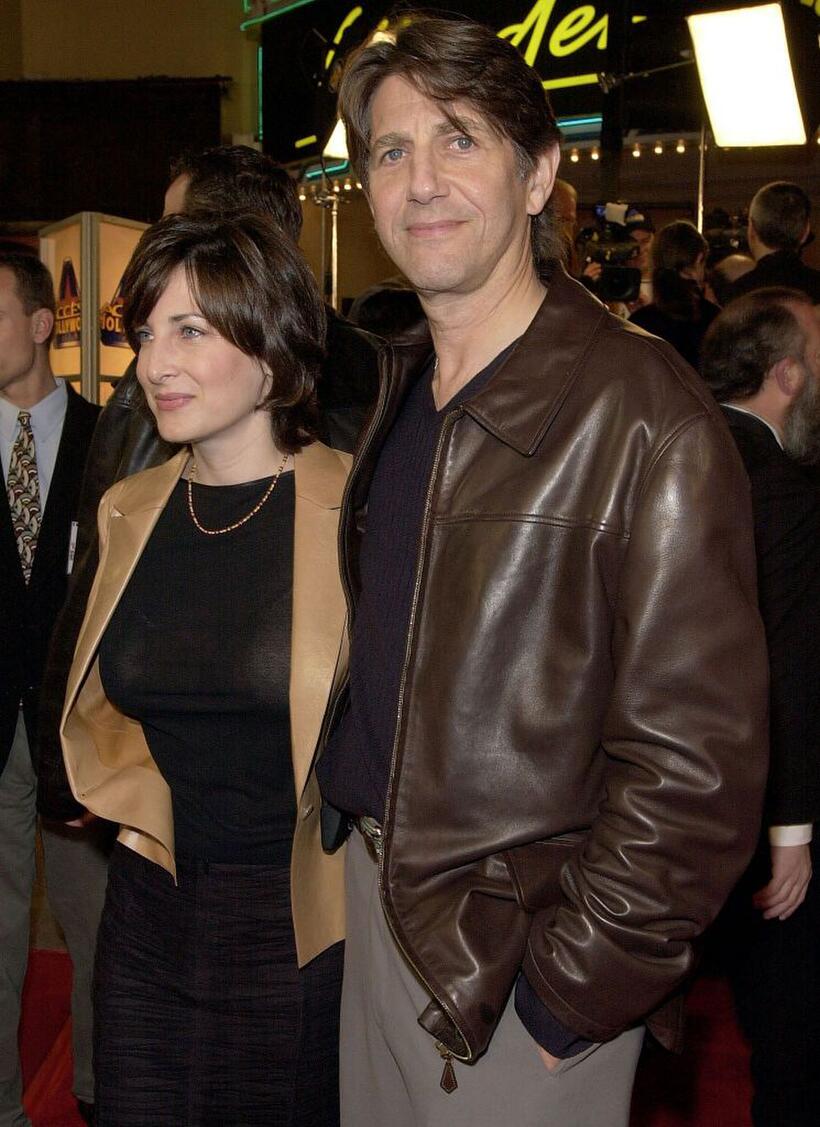 Stefanie Pleet and Peter Coyote at the premiere of "Erin Brockovich."