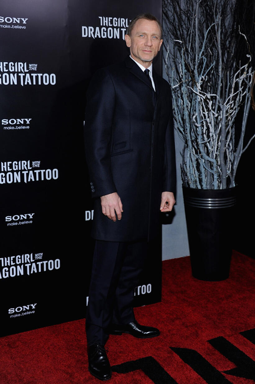 Daniel Craig at the New York premiere of "The Girl With The Dragon Tattoo."