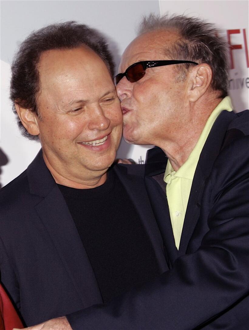 Billy Crystal and Jack Nicholson at the AFIs 40th Anniversary celebration.