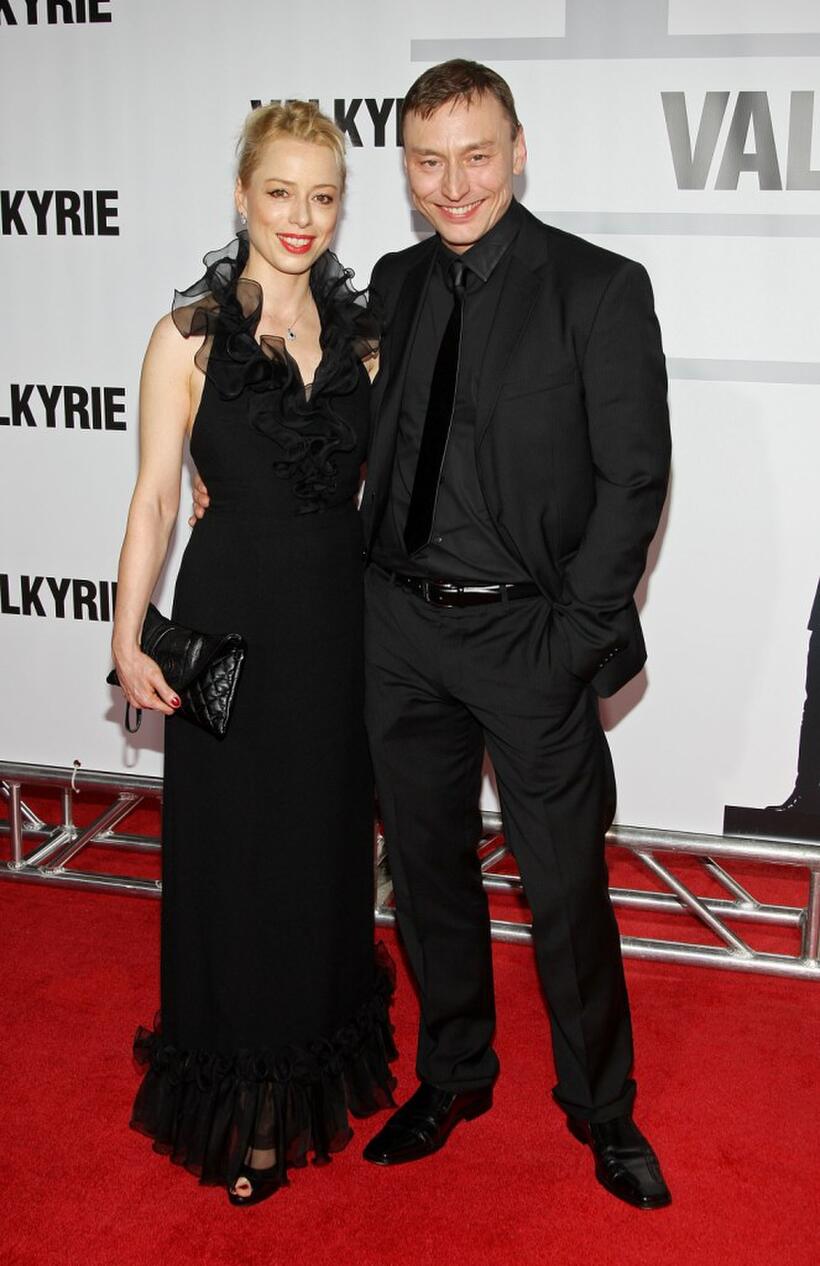 Sonja Kerskes and Werner Daehn at the premiere of "Valkyrie."