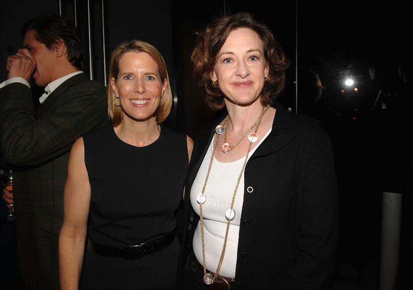 Lisa Hughes and Joan Cusack at the 2009 New Yorker Festival party.
