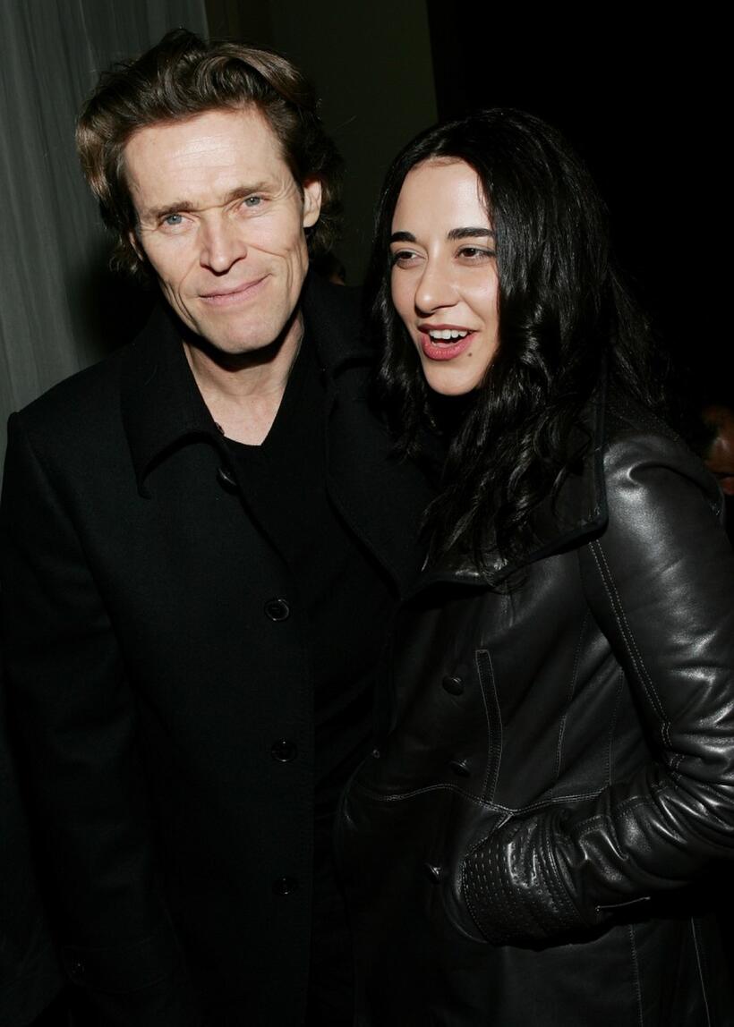 Willem Dafoe and Giada Colagrande at the Cinema Society & GQ Host A Screening Of "Zodiac".