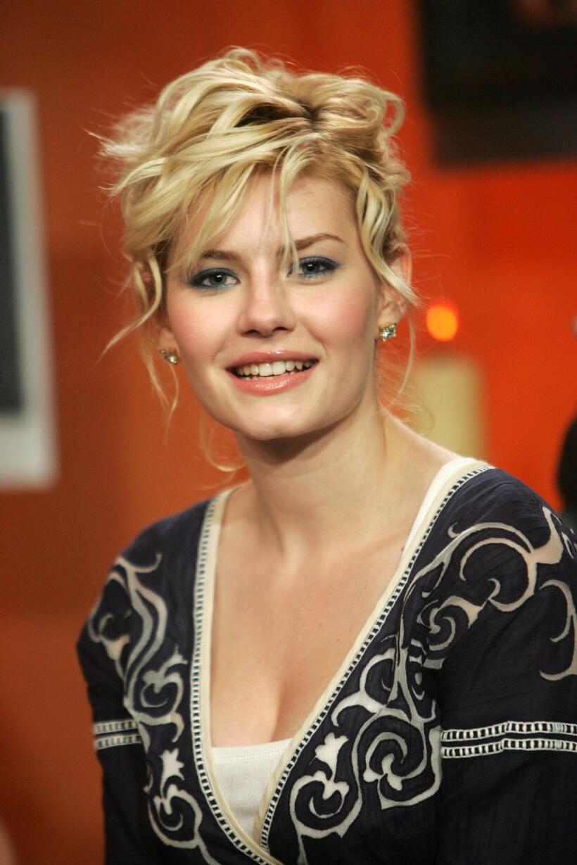 Elisha Cuthbert at the Fuse TV's Daily Download with the cast of "House of Wax."