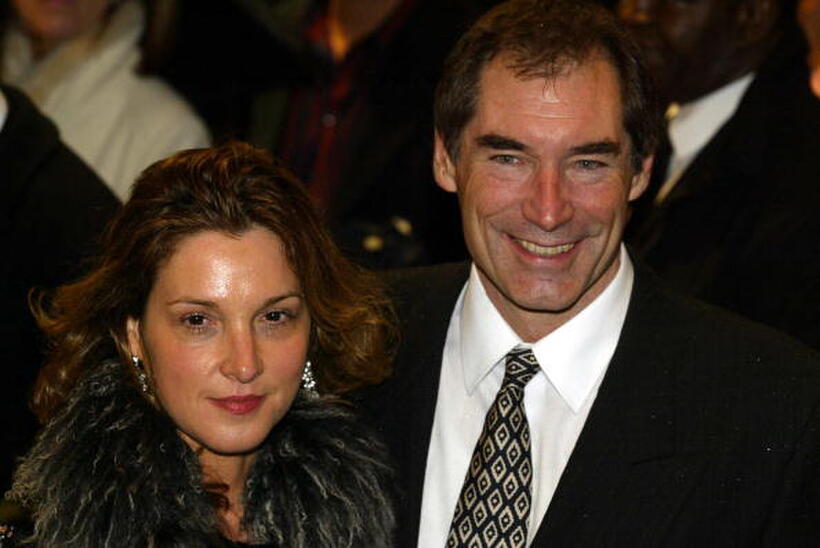 Timothy Dalton at the London premiere of "Master And Commander".