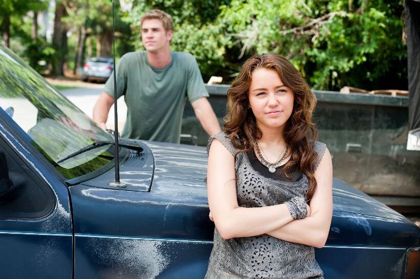 Liam Hemsworth and Miley Cyrus in "The Last Song."
