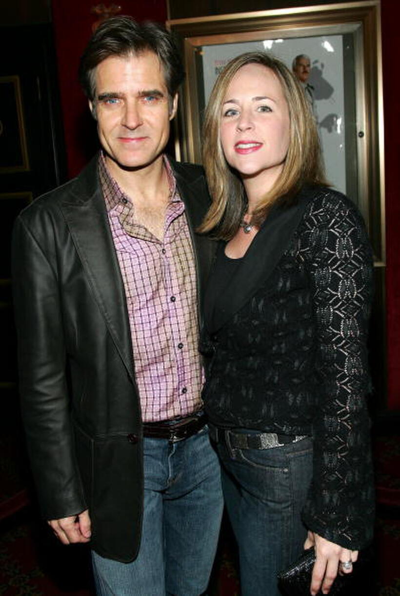 Henry Czerny and his wife at the New York premiere of "The Pink Panther".