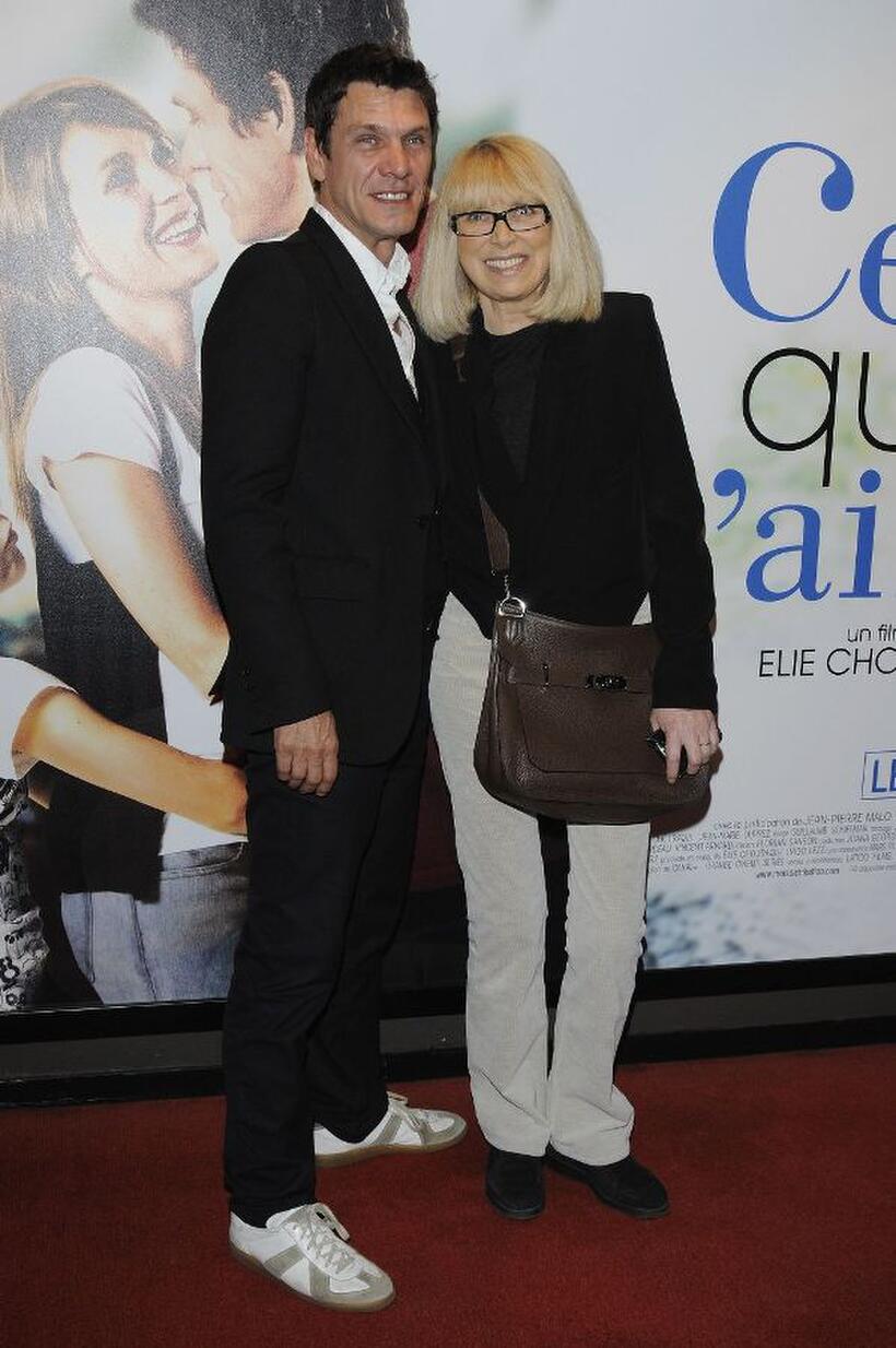 Marc Lavoine and Mireille Darc at the premiere of "Celle que j'aime."