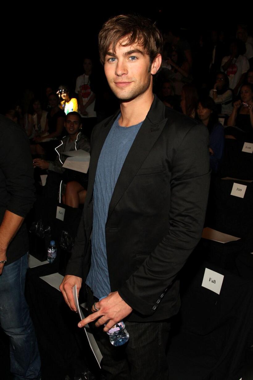 Chace Crawford at the Rock and Republic Spring 2009 fashion show during the Mercedes-Benz Fashion Week.
