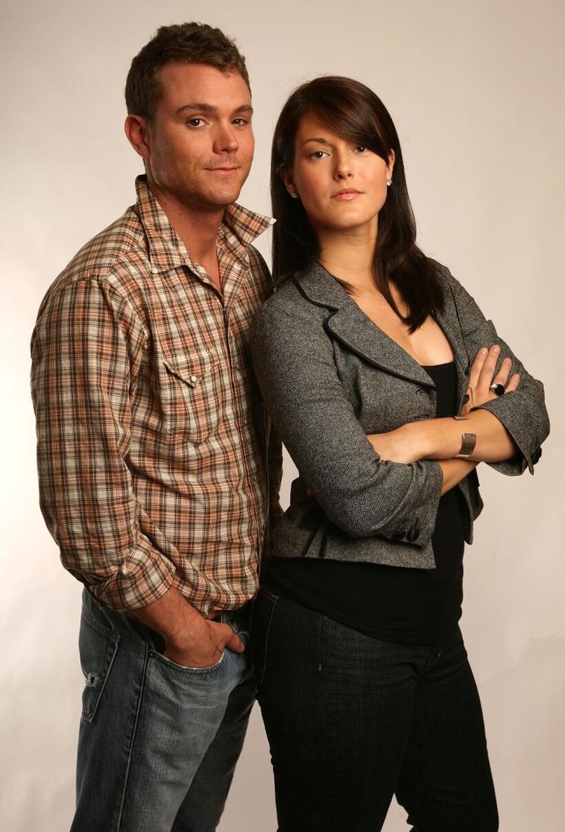 Clayne Crawford and director Abigail Carpenter at the 2008 Tribeca Film Festival.