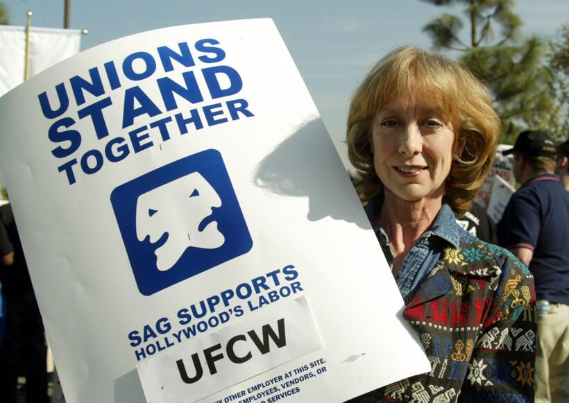 Ellen Crawford at the UFCW Picket Lines.
