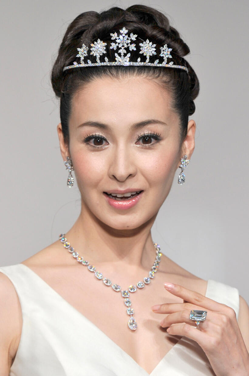 Rei Dan at the campany's "Princess Tiara Campaign" during the Bridal and Jewelry show.