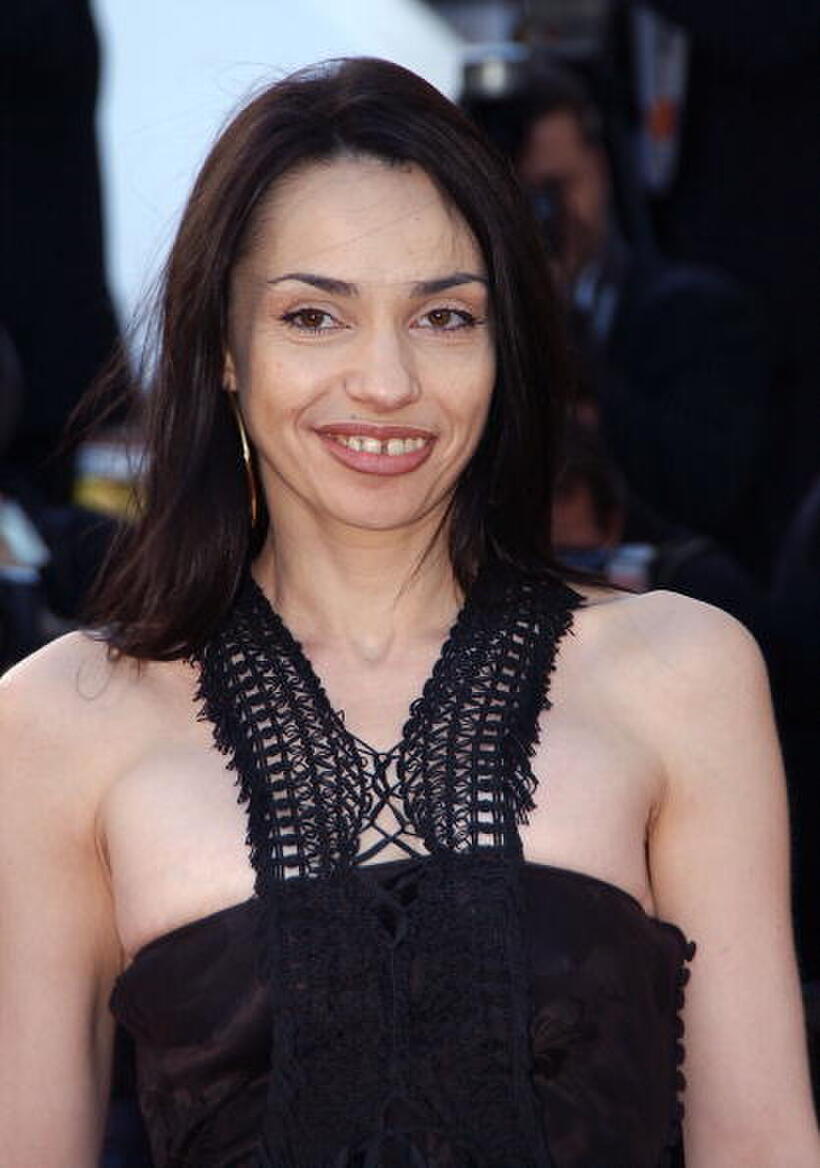 Beatrice Dalle at the 56th International Cannes Film Festival screening of "Le Temps du loup".