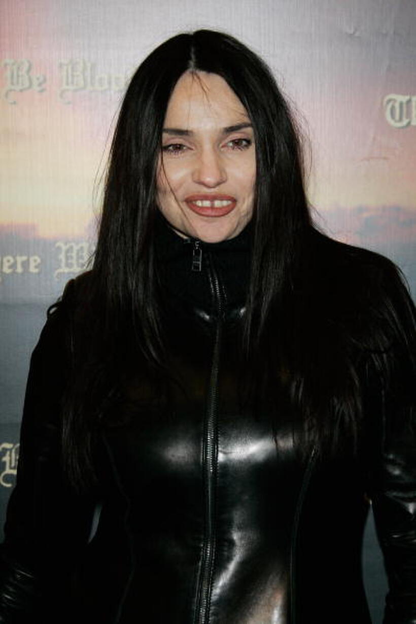 Beatrice Dalle at the Paris premiere of "There Will Be Blood".