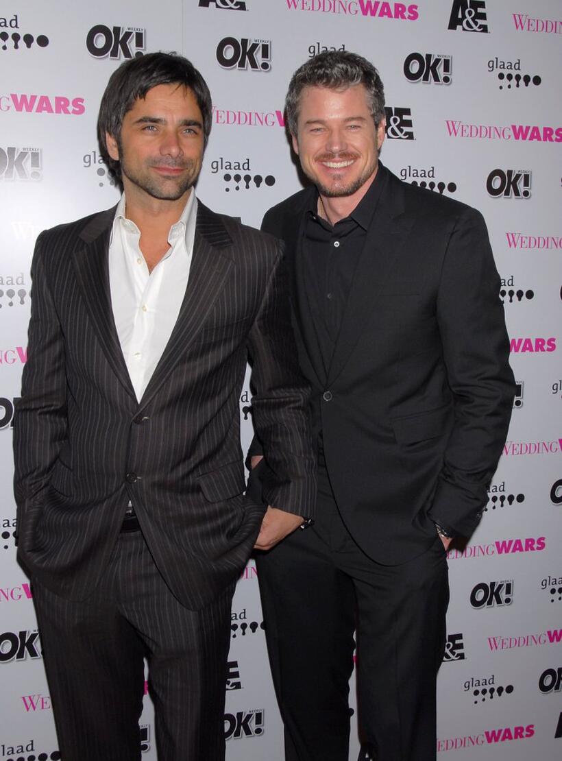 John Stamos and Eric Dane at the premiere of "Wedding Wars."