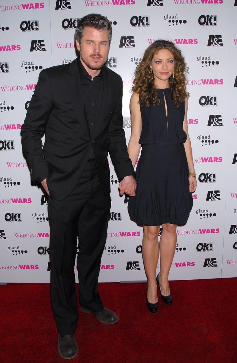 Eric Dane and Rebecca Gayheart at the premiere of "Wedding Wars."