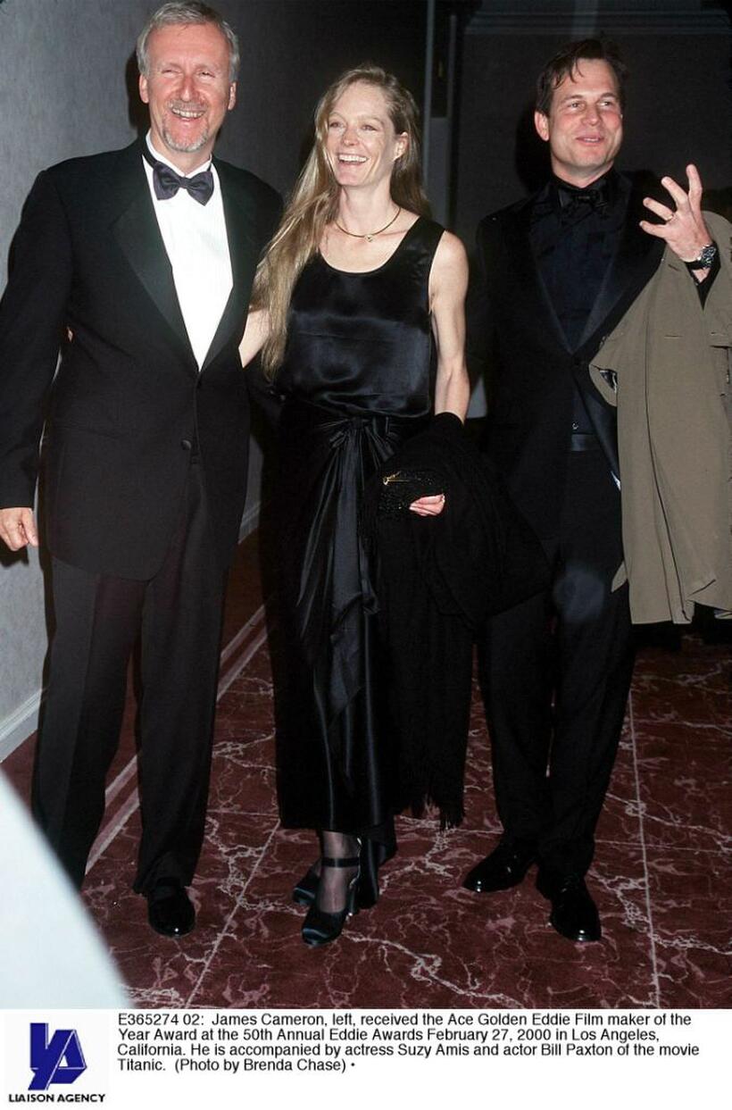 Suzy Amis, James Cameron and Bill Paxton at the 50th Annual Eddie Awards.