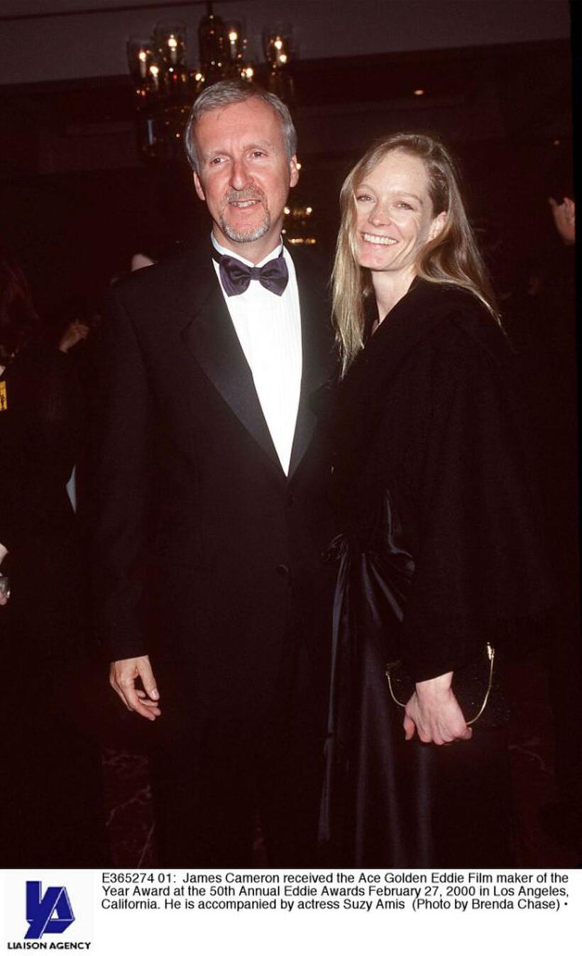 Suzy Amis, James Cameron at the 50th Annual Eddie Awards.