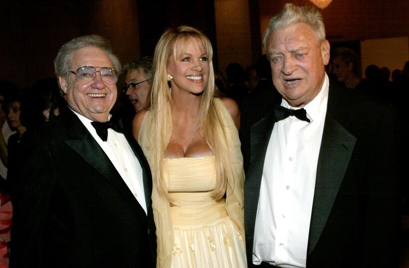 Rodney Dangerfield, his wife and Warren Cowman at the Volunteers Of America Gala.
