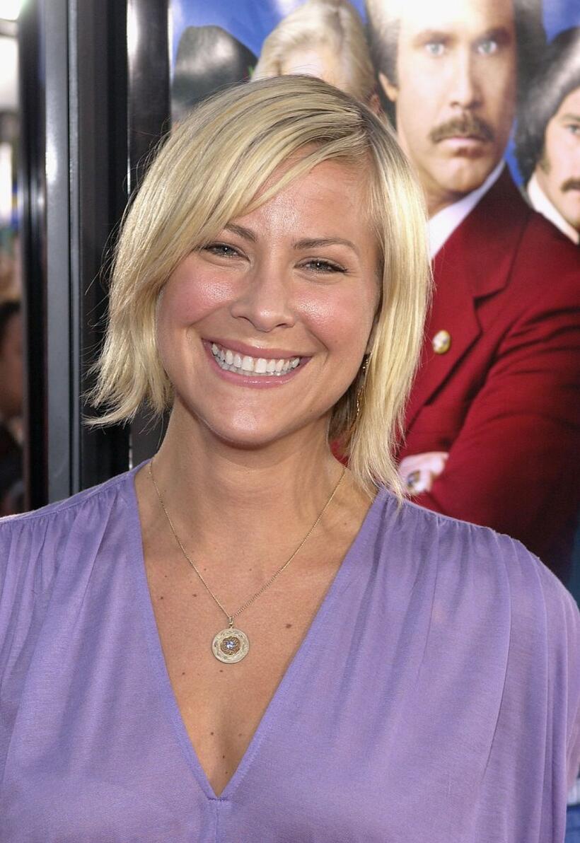 Brittany Daniel at the premiere of "Anchorman."
