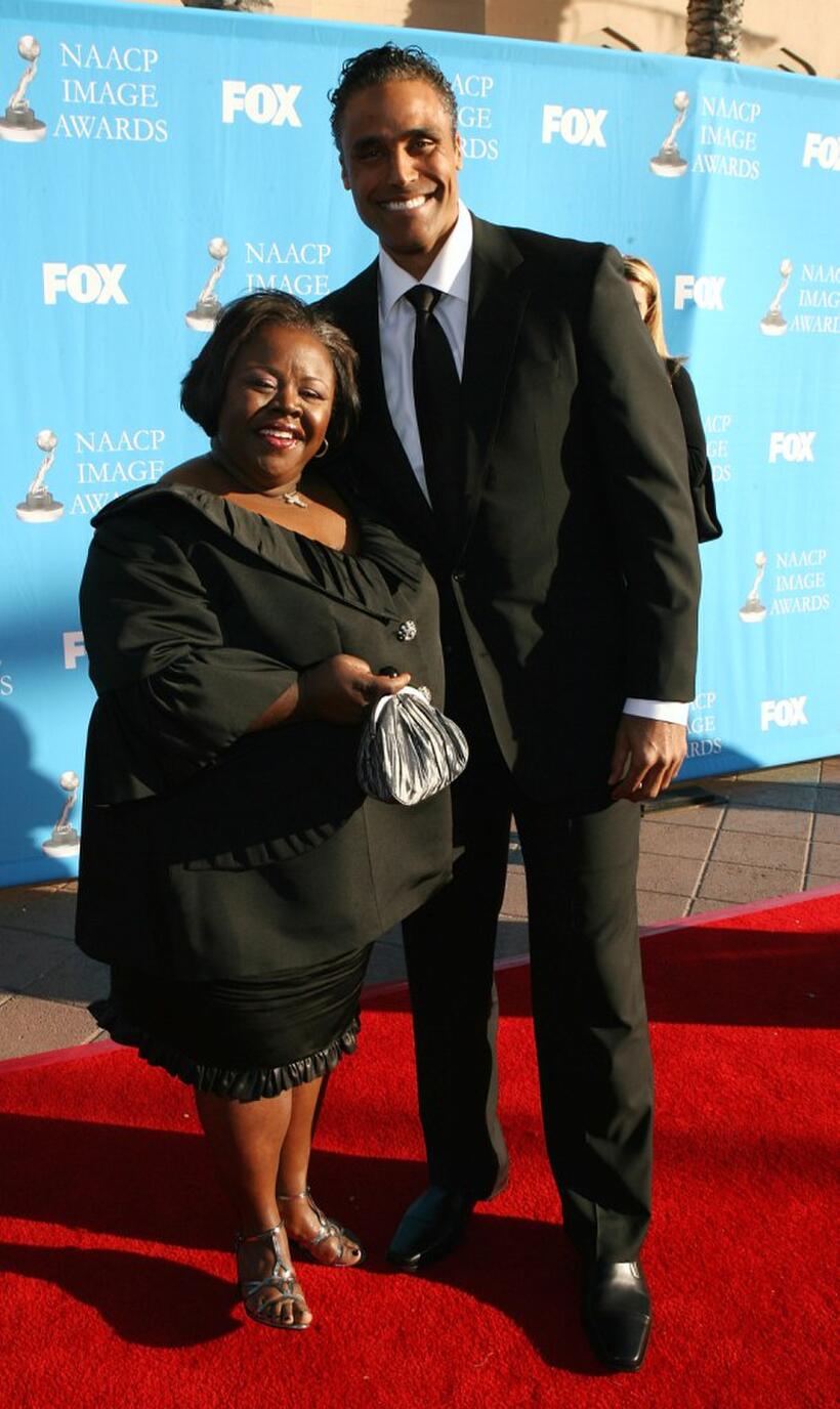 Cassi Davis and former NBA player Rick Fox at the 39th NAACP Image Awards.