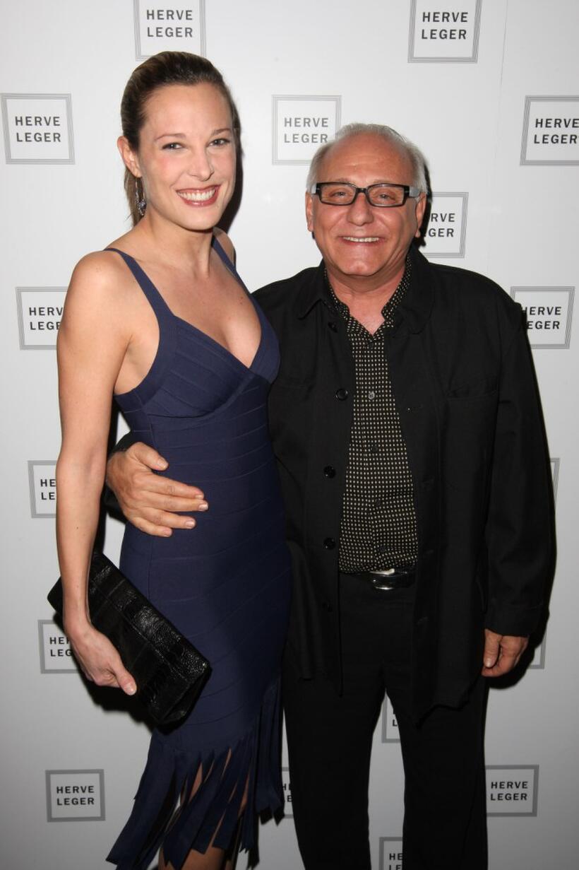 Erin Daniels and Max Azria at the Mercedes-Benz Fashion Week Fall 2008.