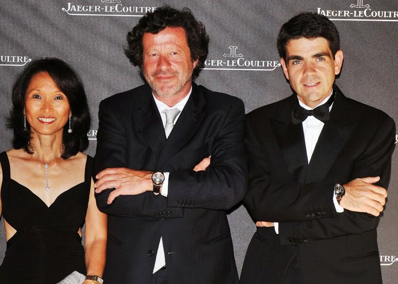 Rosalyn Platt, Joaquim de Almeida and Jerome Lambert at the Jaeger Gala Dinner Fondazione Cini during the 65th Venice Film Festival.