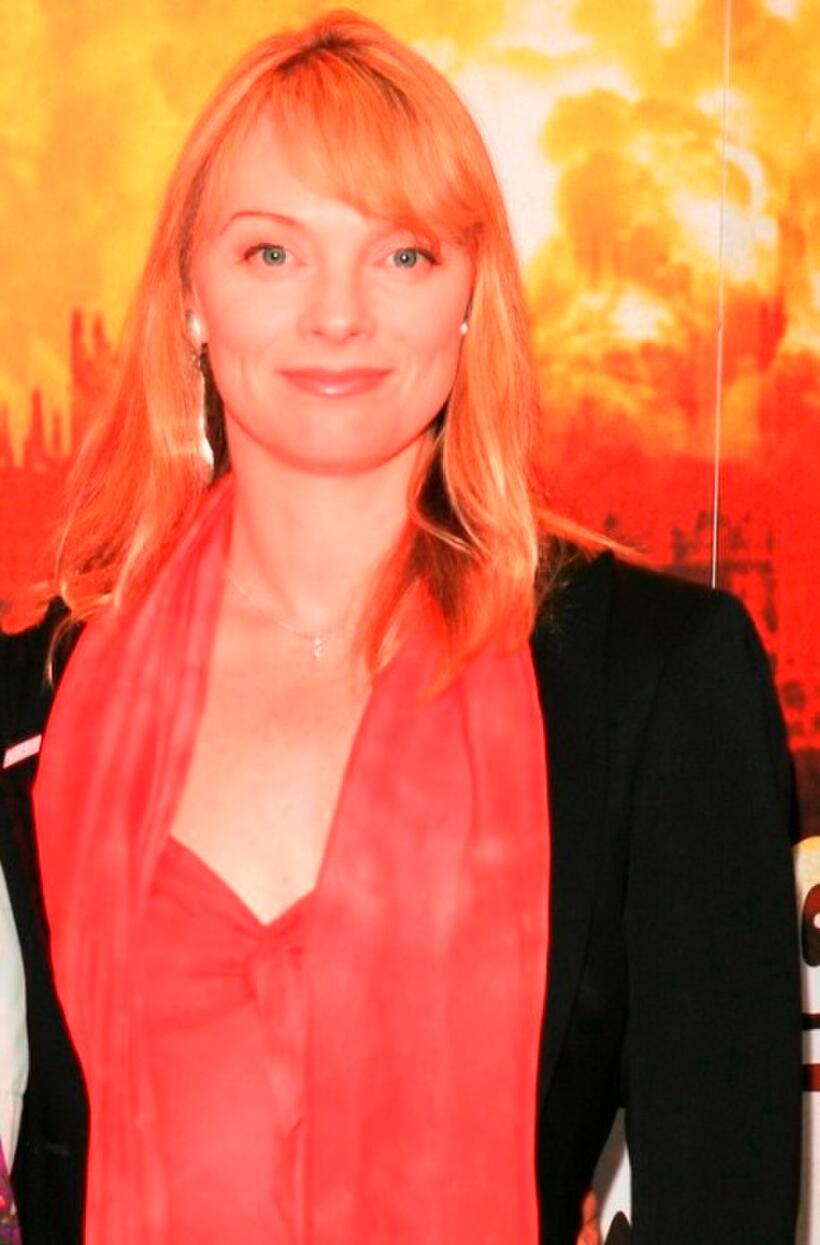 Emma Amos at the UK premiere of "The League Of Gentlemen's Apocalypse."