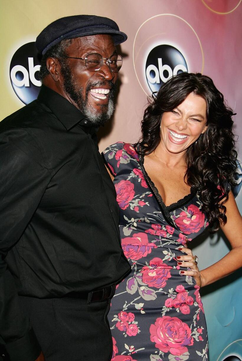 John Amos and Sofia Vergara at the ABC Television Network Upfront.