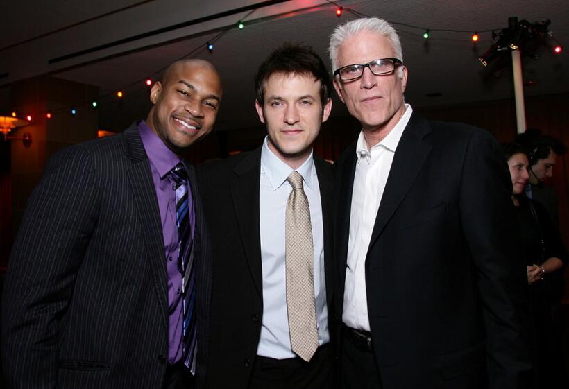 Ted Danson, Finesse Mitchell and Adam Rothenberg at the premiere of "Mad Money" - After party.