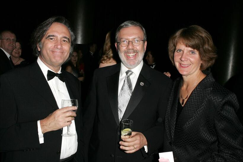 Joe Dante and film reviewer Leonard Maltin at the 19th American Cinematheque Awards.