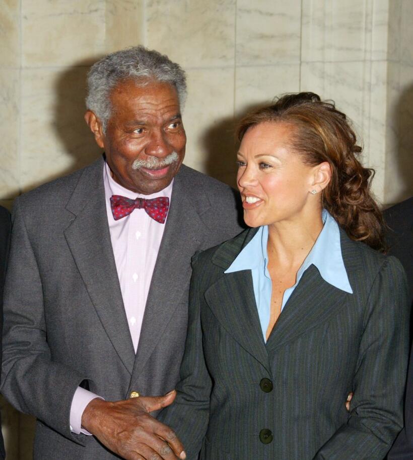 Ossie Davis and Vanessa L. Williams at the Premiere of "Unchained Memories".
