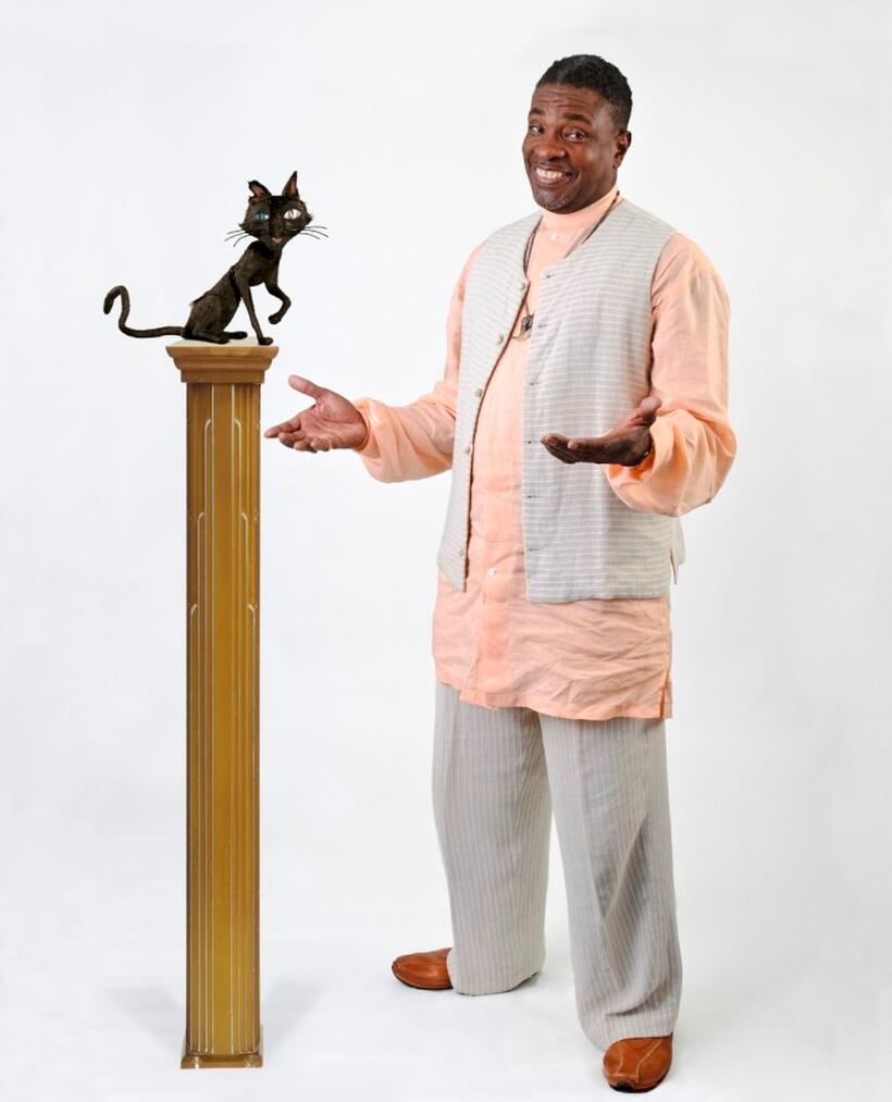 Keith David on the set of "Coraline."